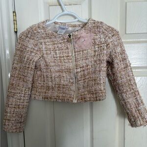 Pink Tweed Kids Nicole Miller Jacket